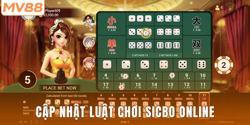 Cập nhật luật chơi sicbo online