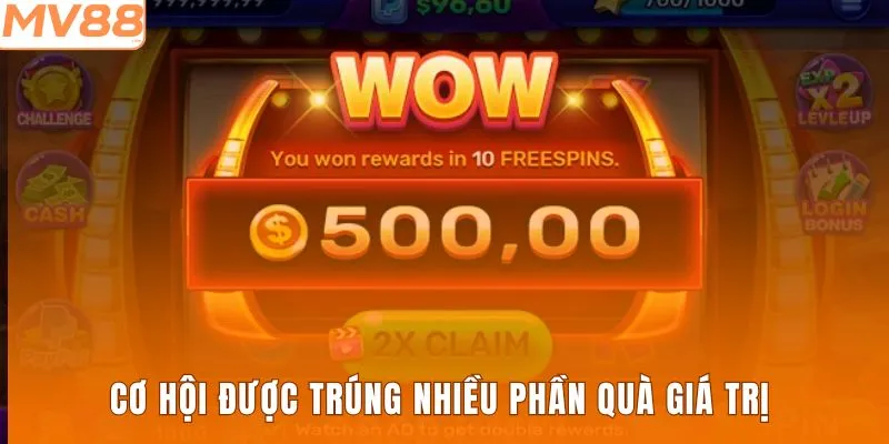 Cơ hội được trúng nhiều phần quà giá trị 