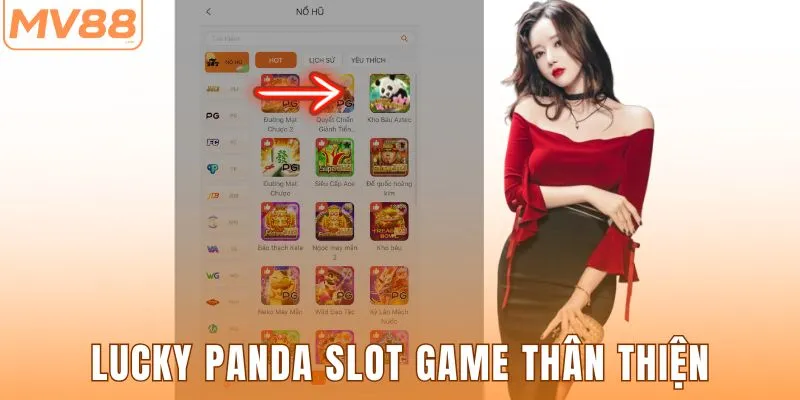 Lucky Panda slot game thân thiện