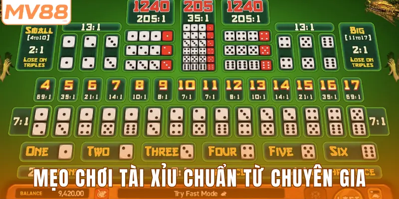 Mẹo chơi tài xỉu chuẩn từ chuyên gia