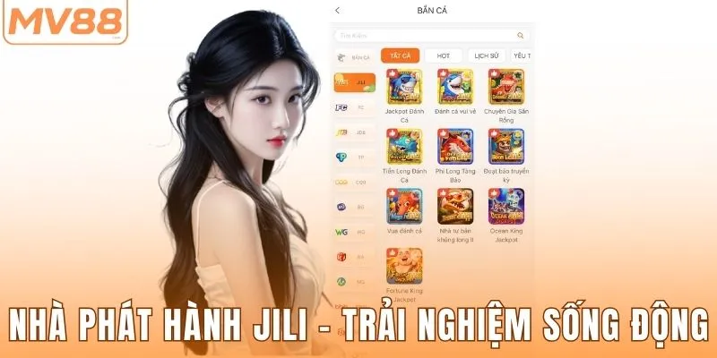 Nhà phát hành JILI mang trải nghiệm đồ họa sống động